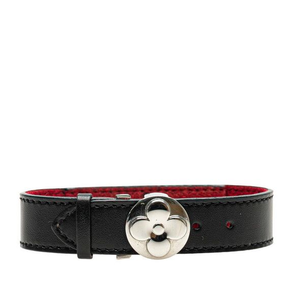 Louis Vuitton V Good Luck Monogram Leather Bracelet - Picture 1 of 6